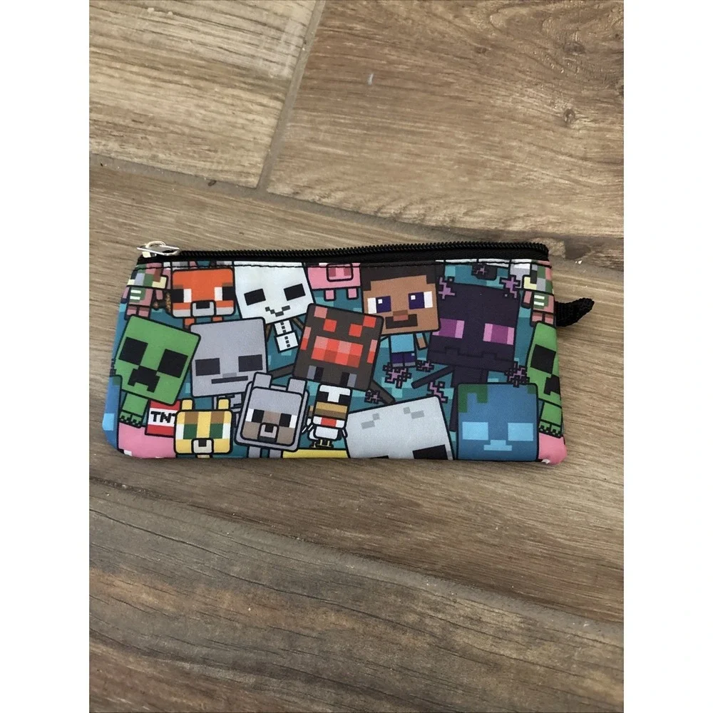 Minecraft Soft Pencil Case with Zip Closure 8"